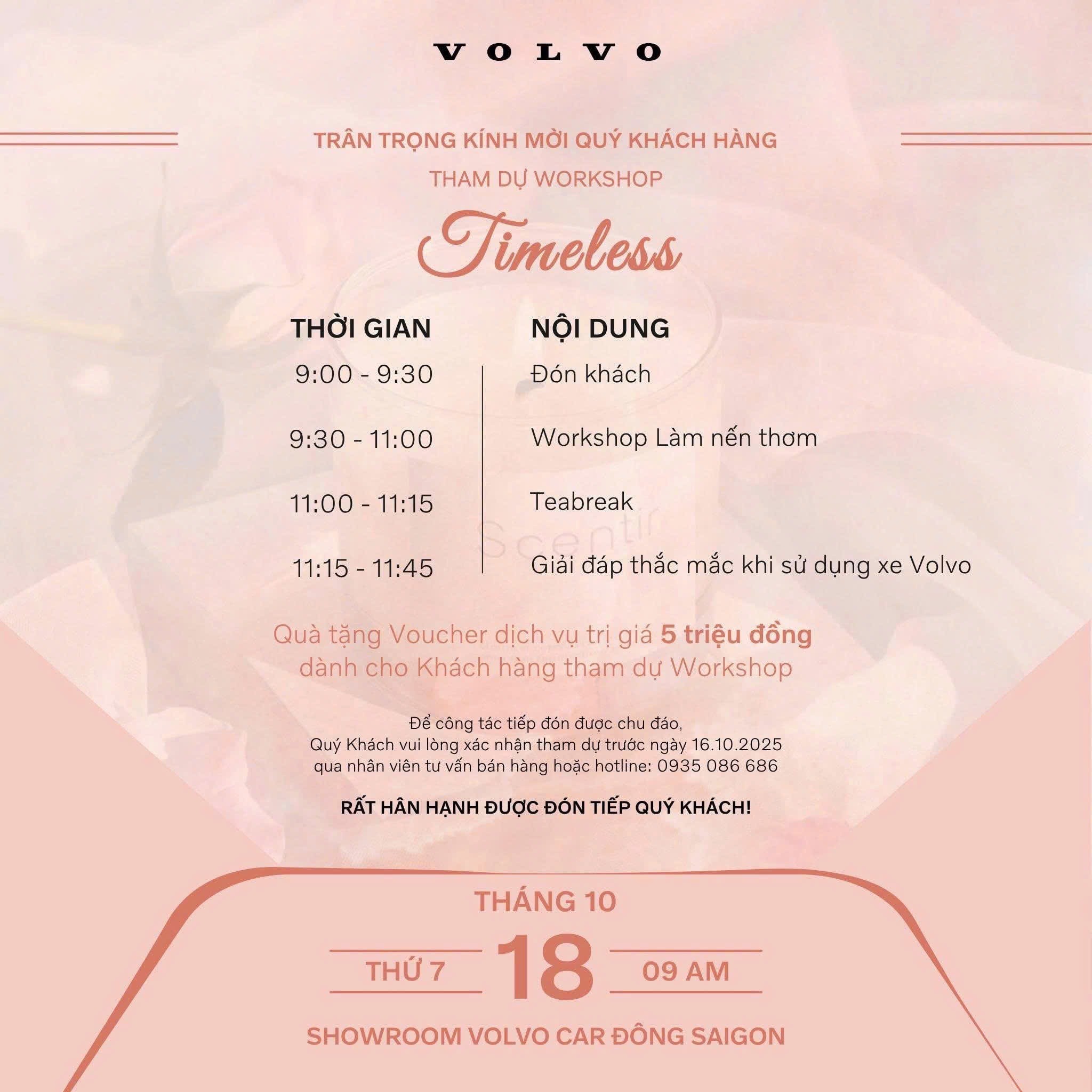 Sự kiện 20/10 cho khách hàng nữ Volvo